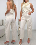 Calça Jeans Delavê Roma Creme 129724