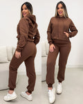 Conjunto Moletom Roberta Marrom 133966