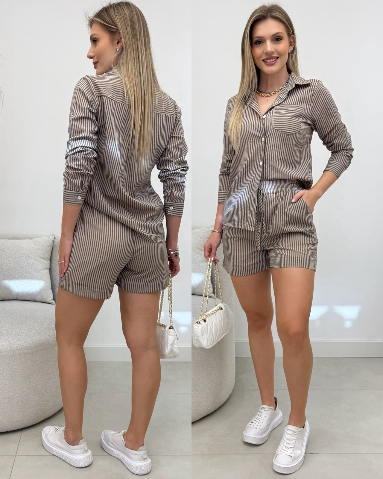 Conjunto Maristela Marrom 135555
