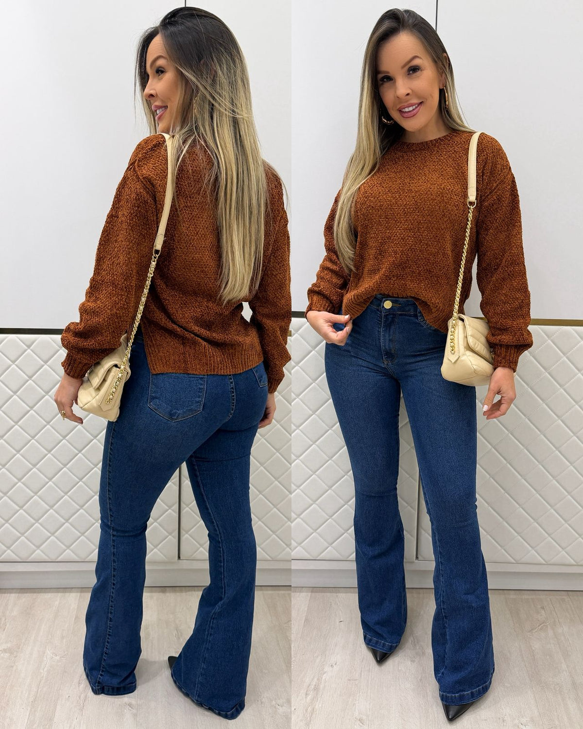 Blusa Mousse Iracema Telha 134163