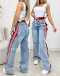 Calça Jeans Galacia Vermelho 113354