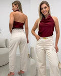 Blusa Cetim Grazi Vinho 133389