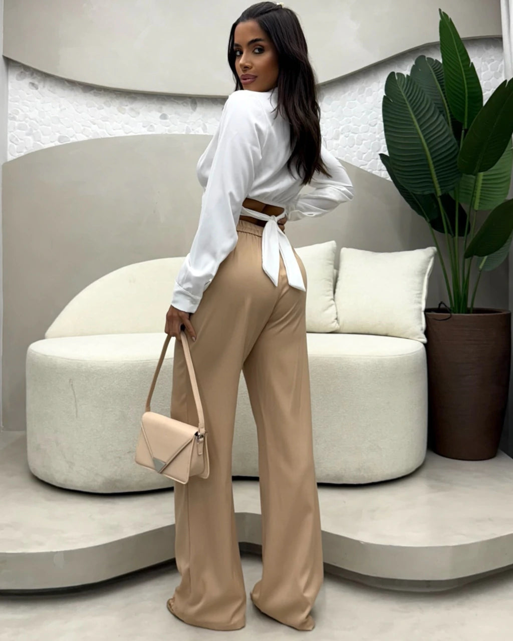 Calça Alfaitaria cós Zara reta