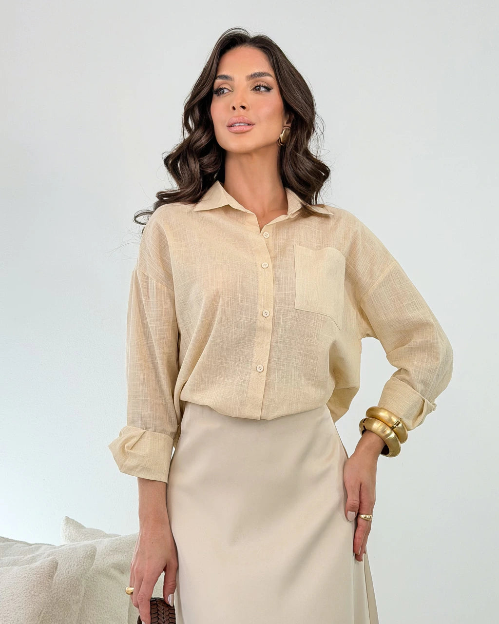 Camisa Thayna com Fenda