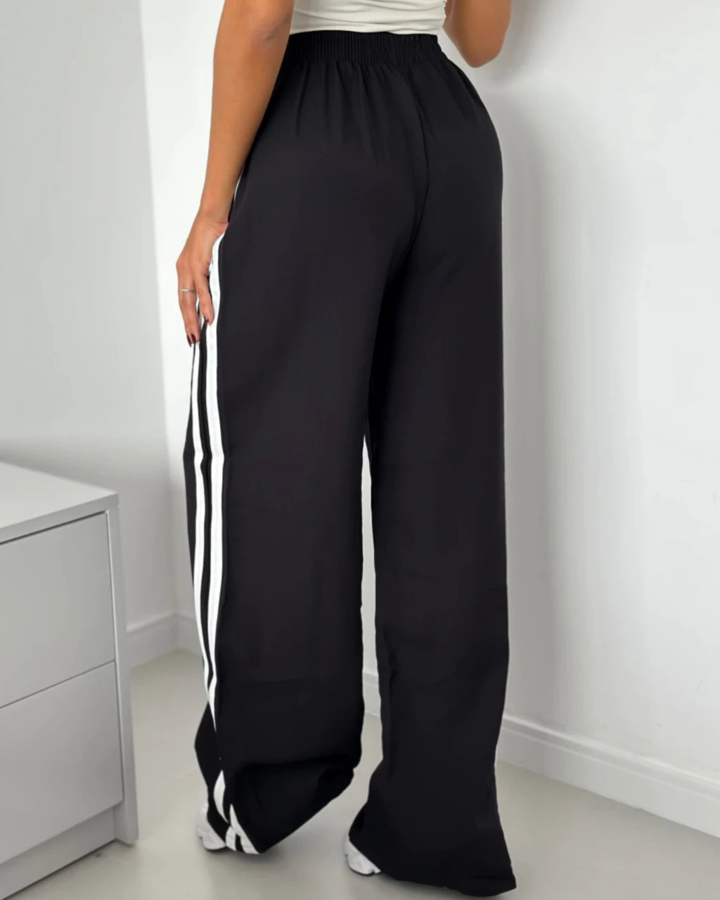 Calça pantalona Marrant listra