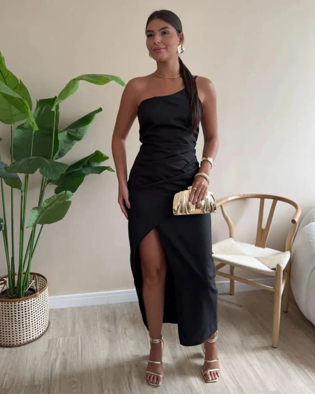 Vestido Mídi Alfaiataria