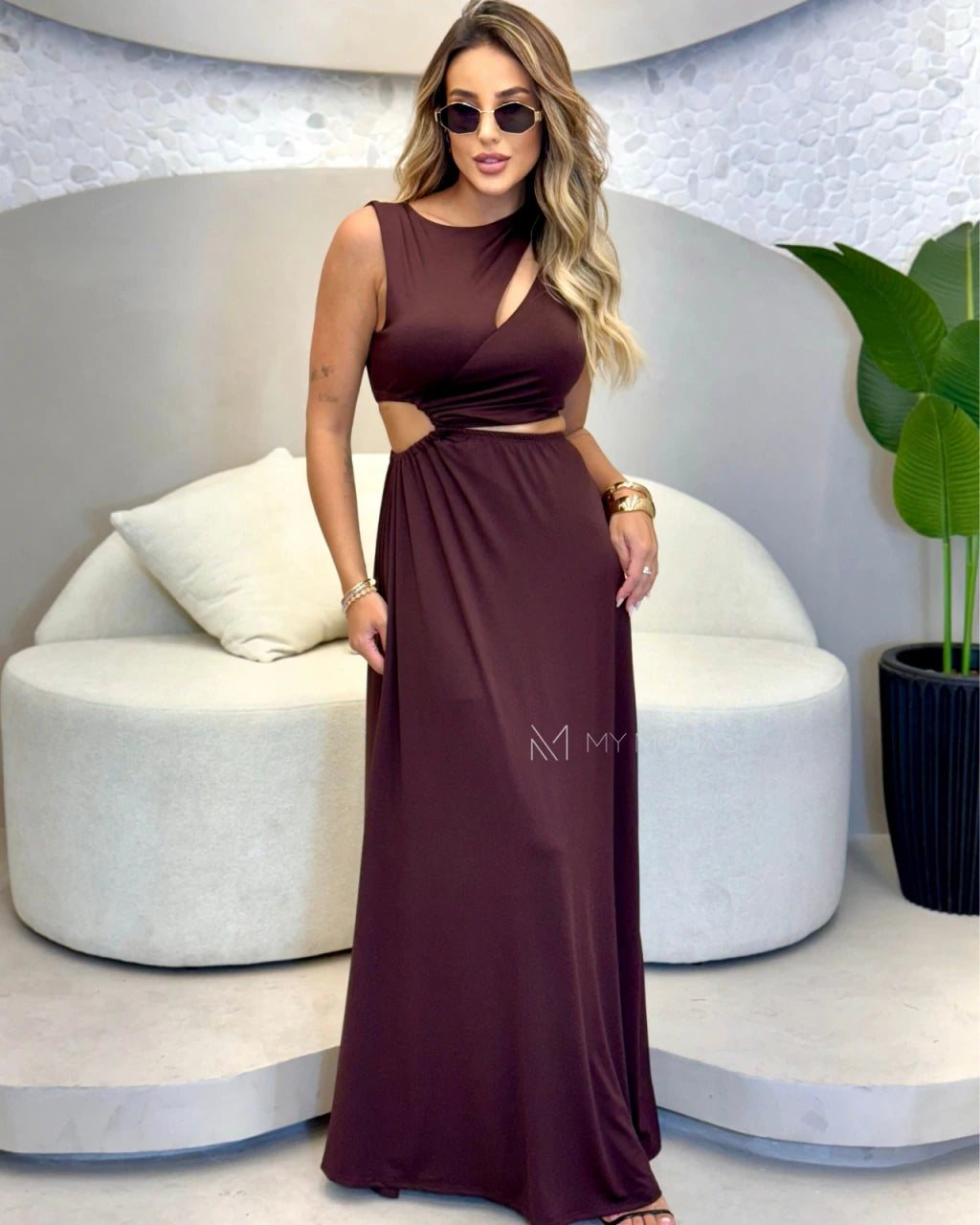 Vestido Longo Poliamida