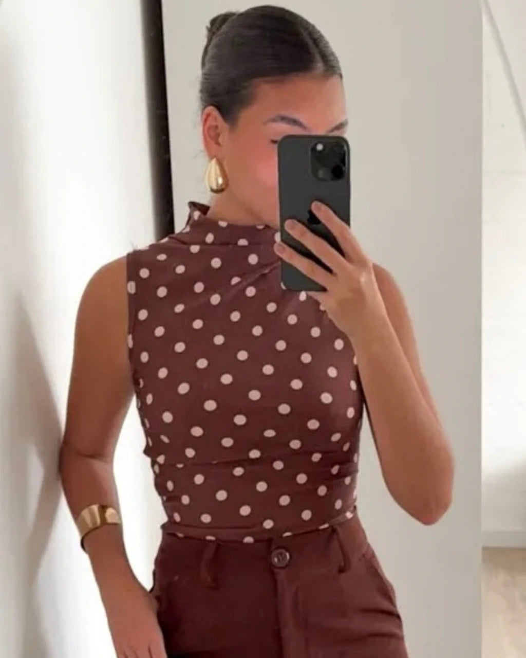 Blusa poá Zara
