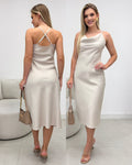 Vestido Maya Bege Claro 135502