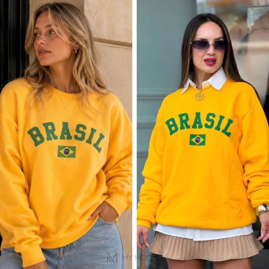 Moletom pelúcia do por dentro Brasil