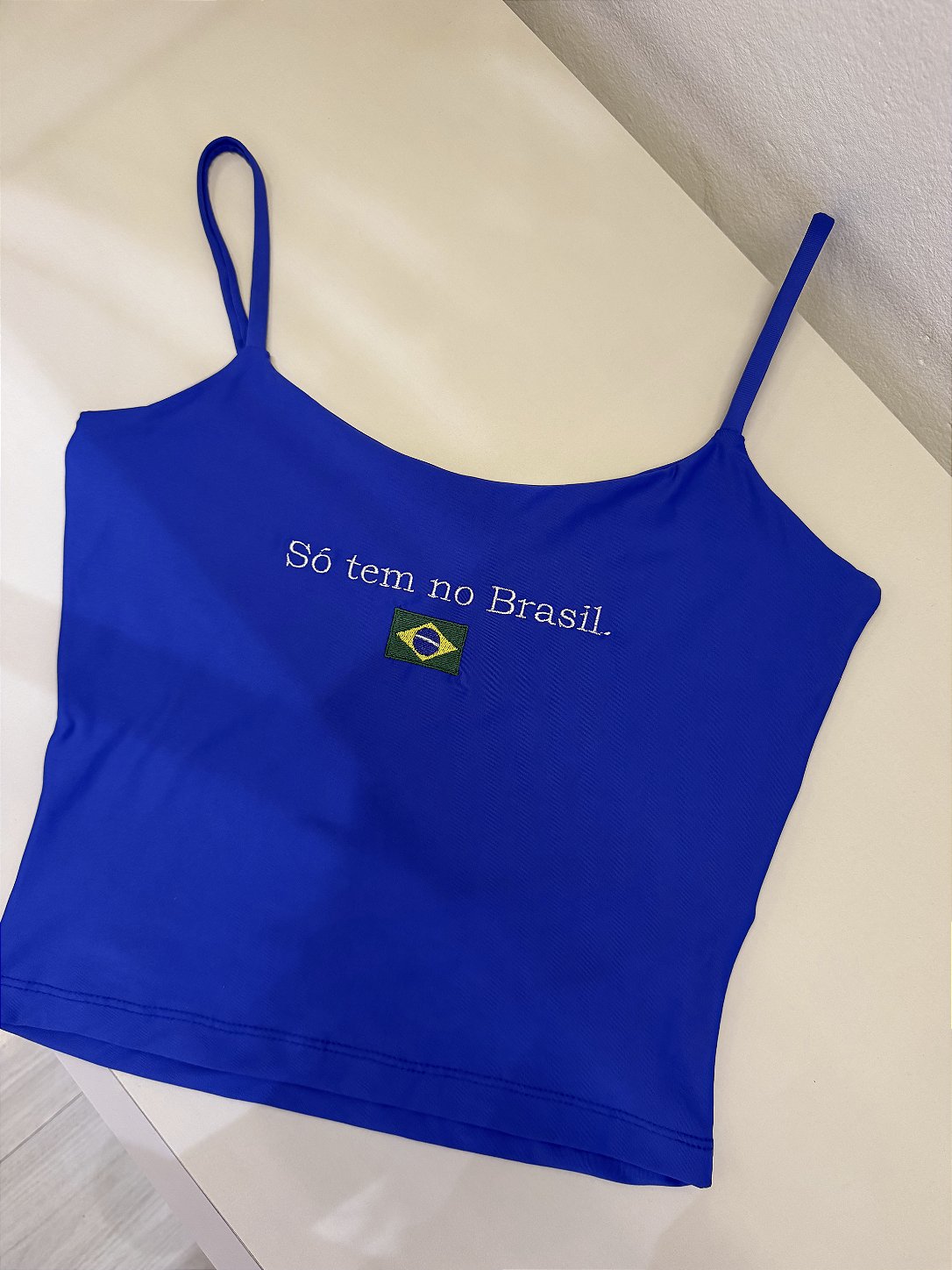 Blusa alcinha Brasileiríssima Azul