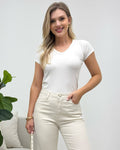 Blusa Canelada Bruna Off 135981