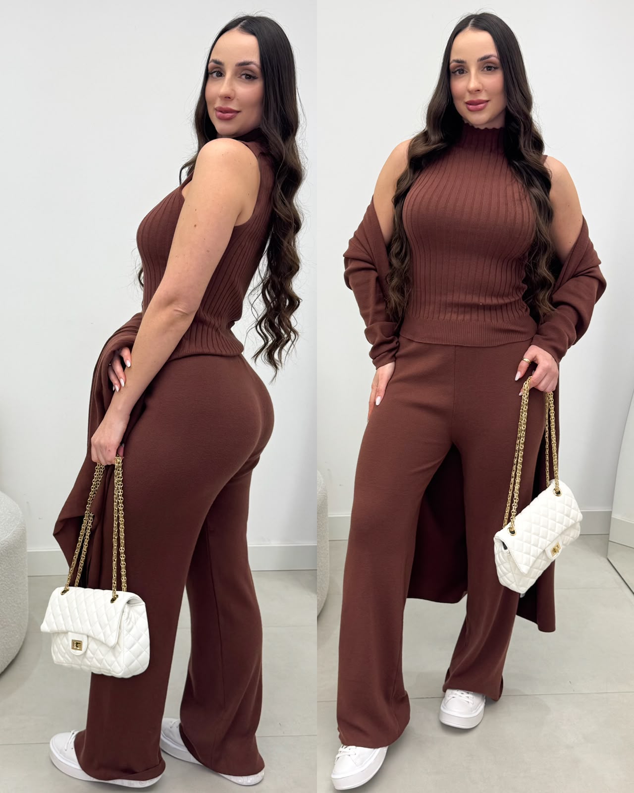 Conjunto Três Peças Marlene Chocolate 134941