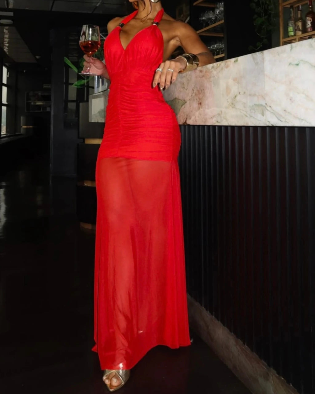 Vestido longo comemory