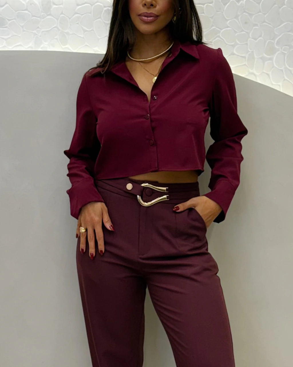 Calça Samara afivelada