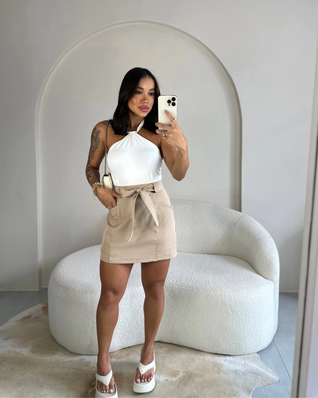 Shorts saia alfaiataria Miranda