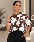 Max Tee Oversize Cow Print