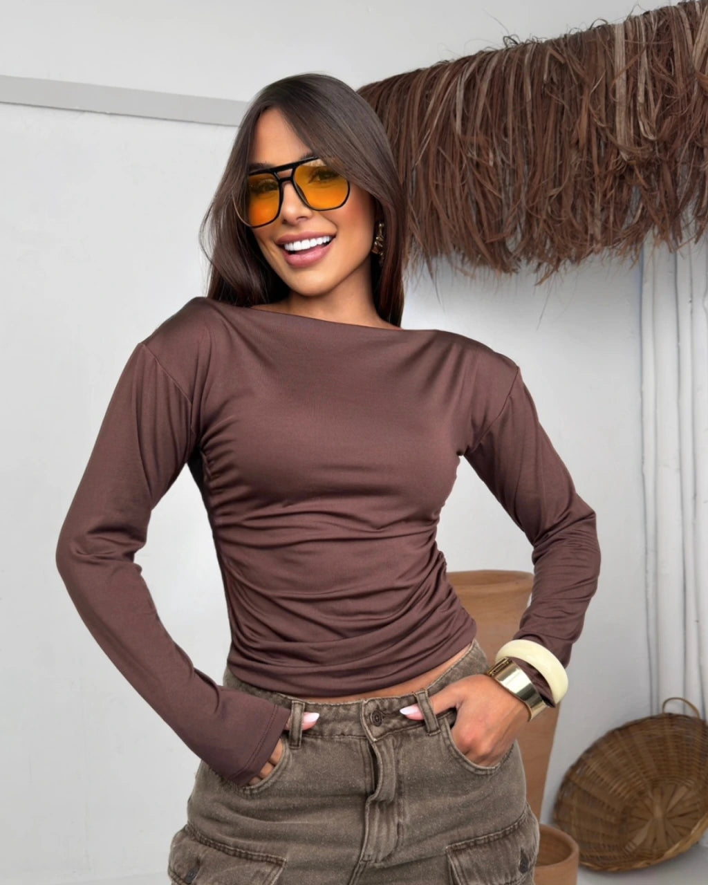 Blusa grapeada iriam