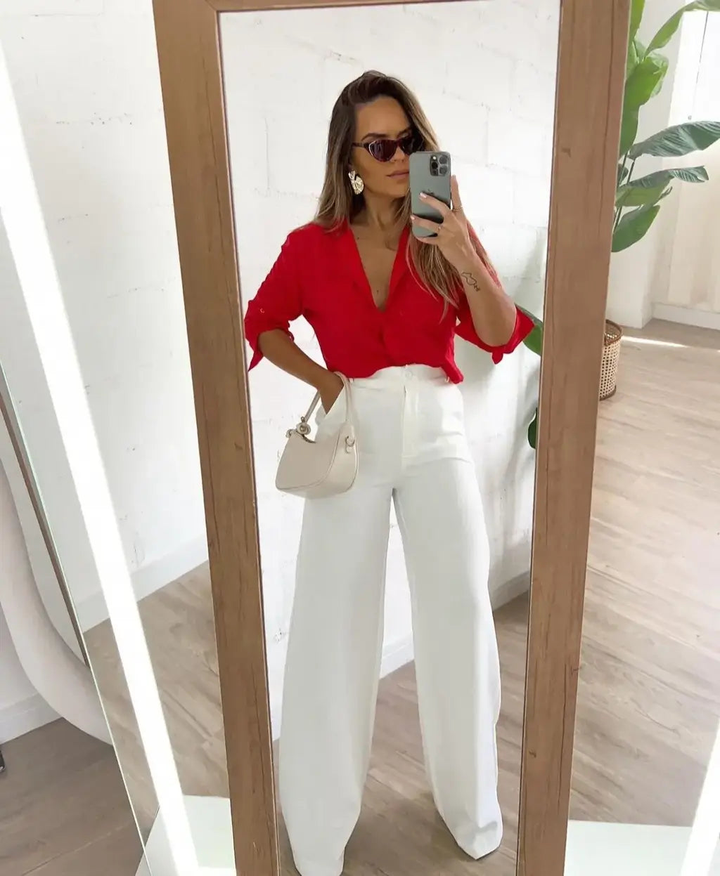 CAMISA VISCOLINO C/ BOLSO