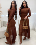 Vestido Sirlei Marrom 134800