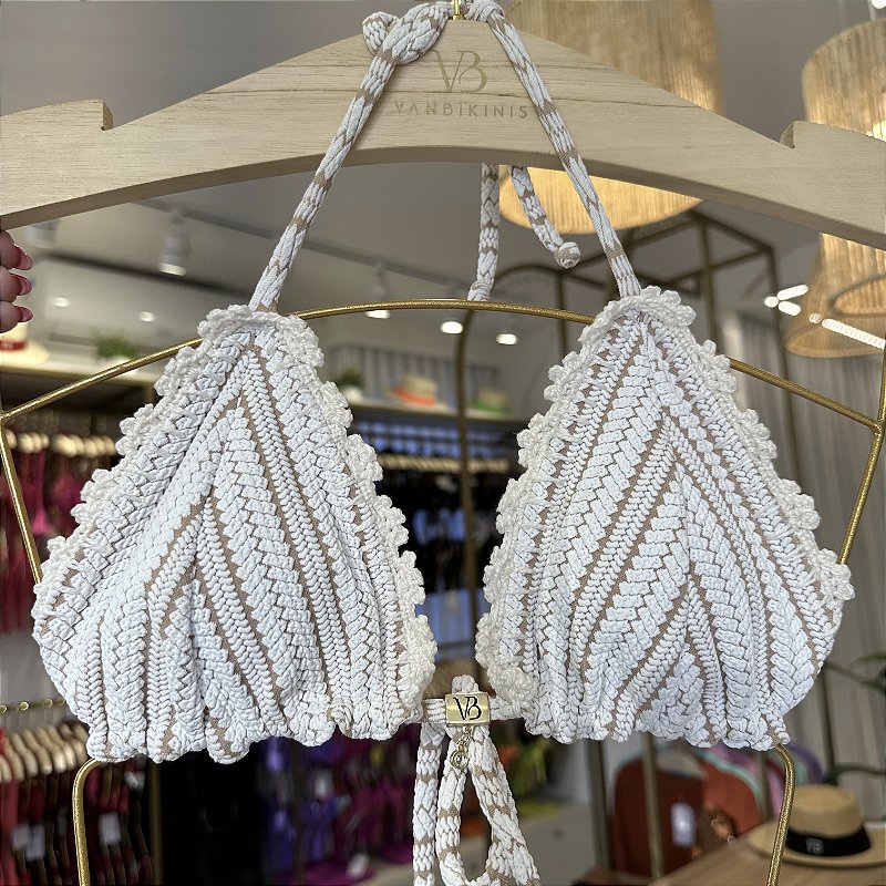 Cortininha Crochê Off White ( CALCINHA NÃO INCLUSO)