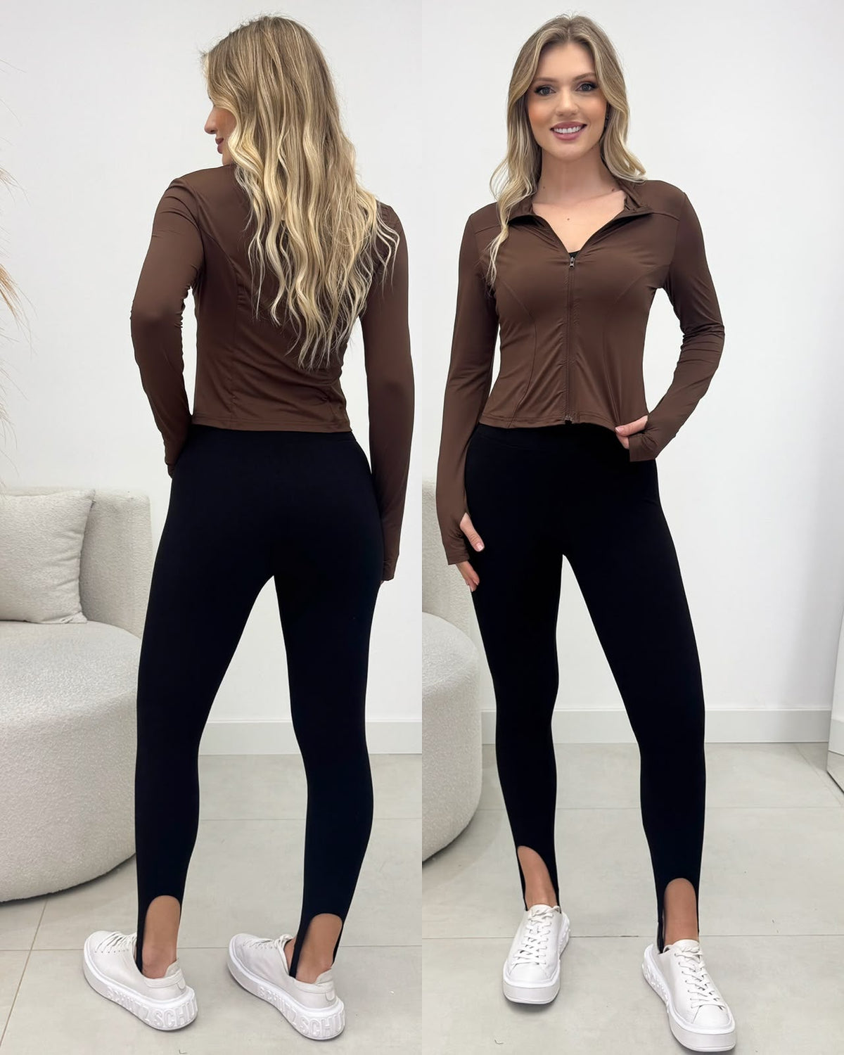 Jaqueta Fitness Gracyanne Marrom 135085