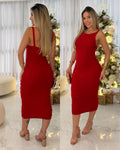 Vestido Tricô Laura Vermelho 119825