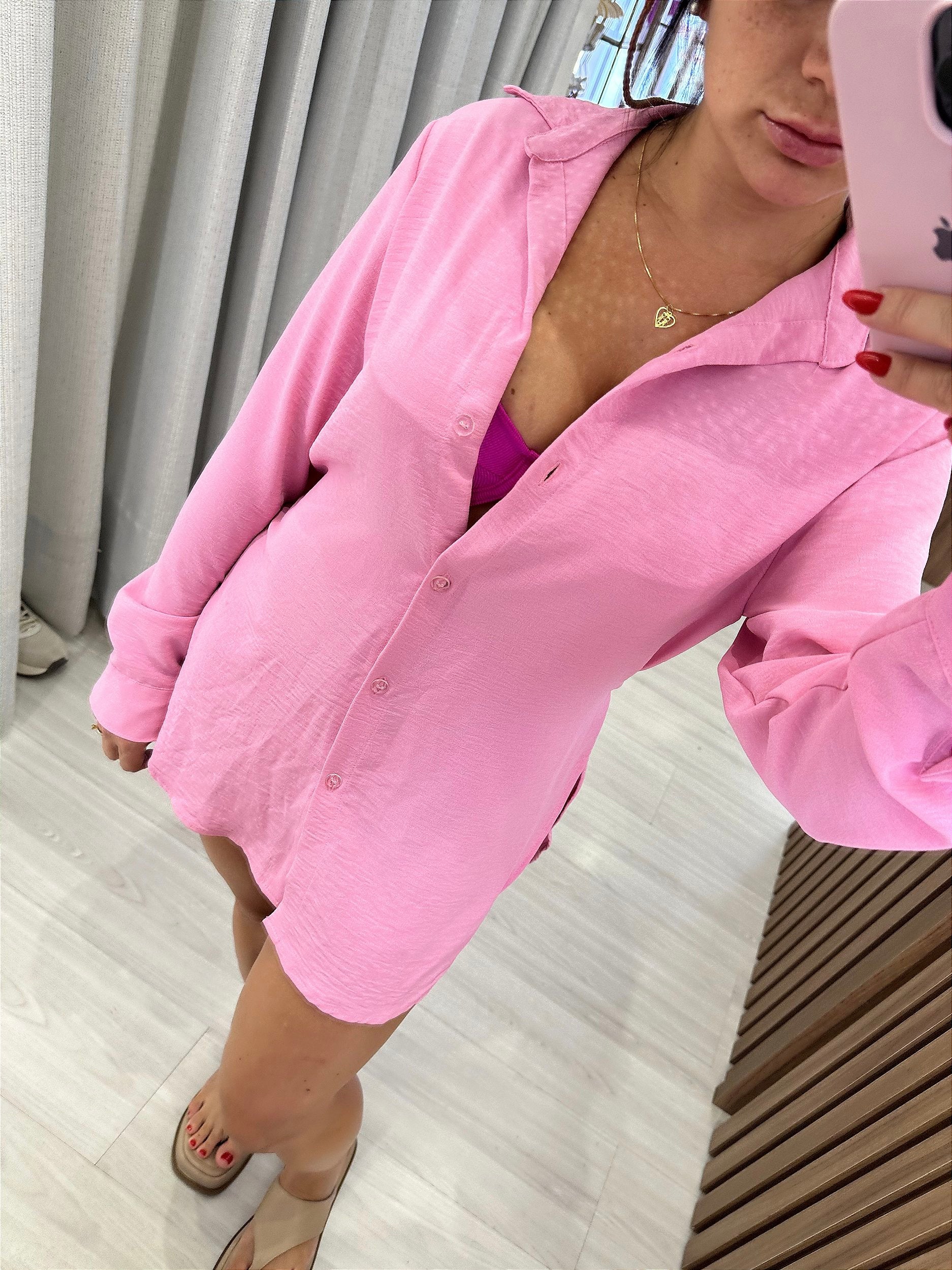 Camisa maldivas Rosa