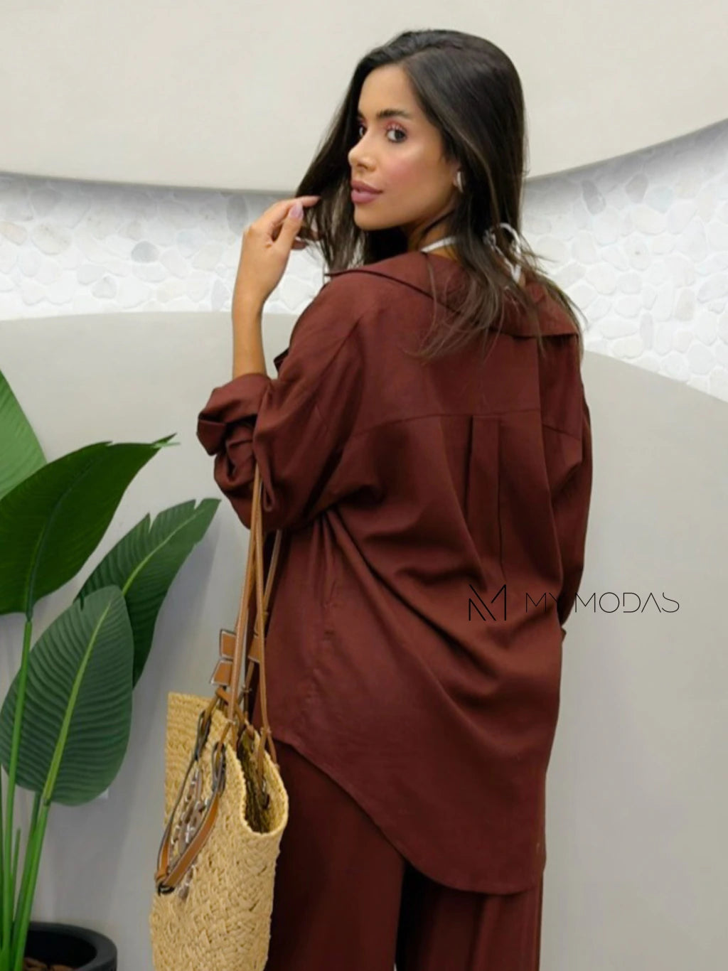 Conjunto camisa e calça linho