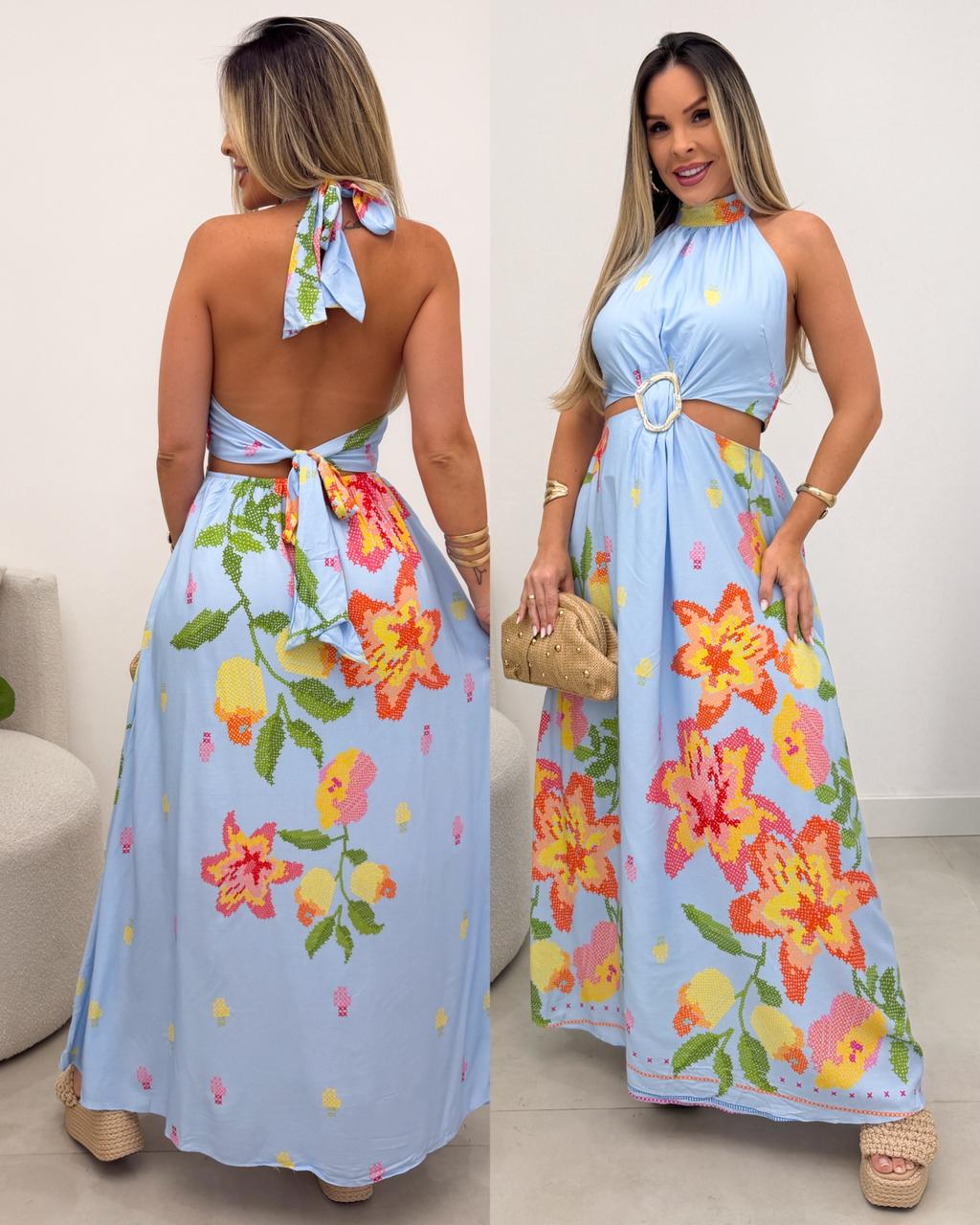 Vestido Karina Azul 123851