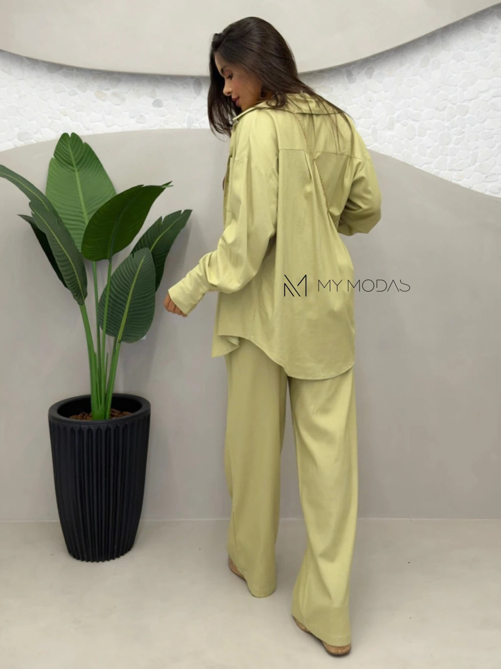 Conjunto camisa e calça linho
