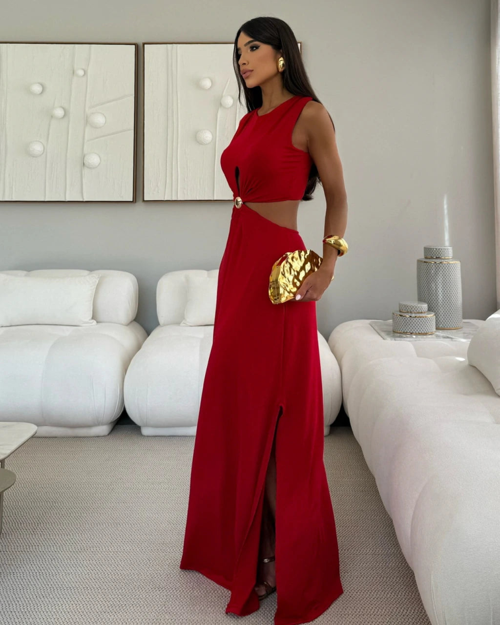 Vestido longo Magni