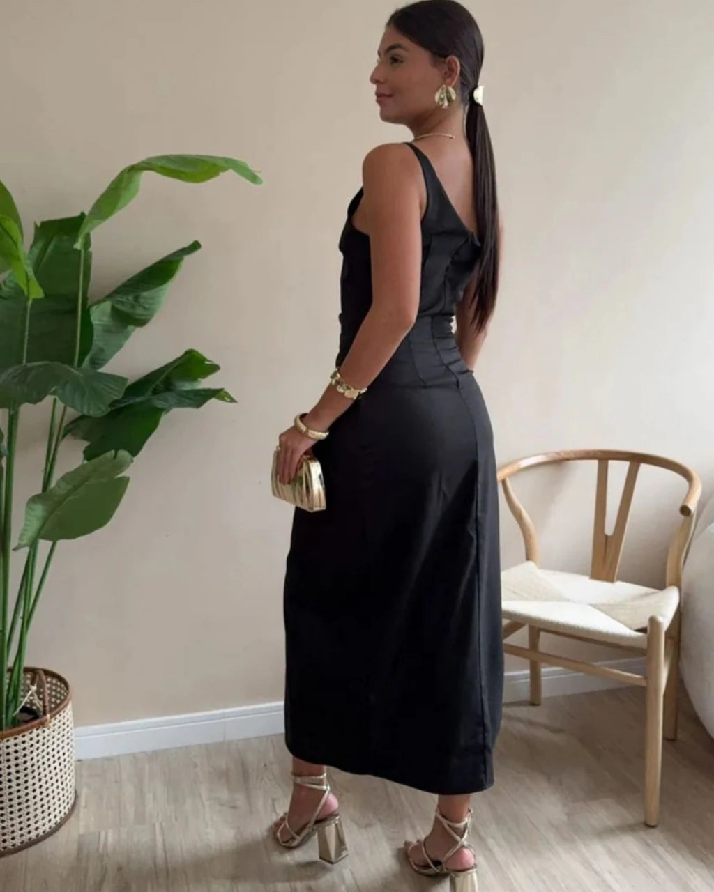 Vestido Mídi Alfaiataria