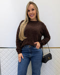 Blusa Mousse Samara Marrom 134986