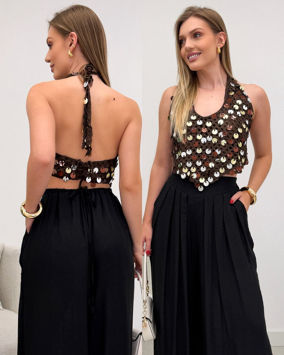 Cropped Briana Chocolate 119758