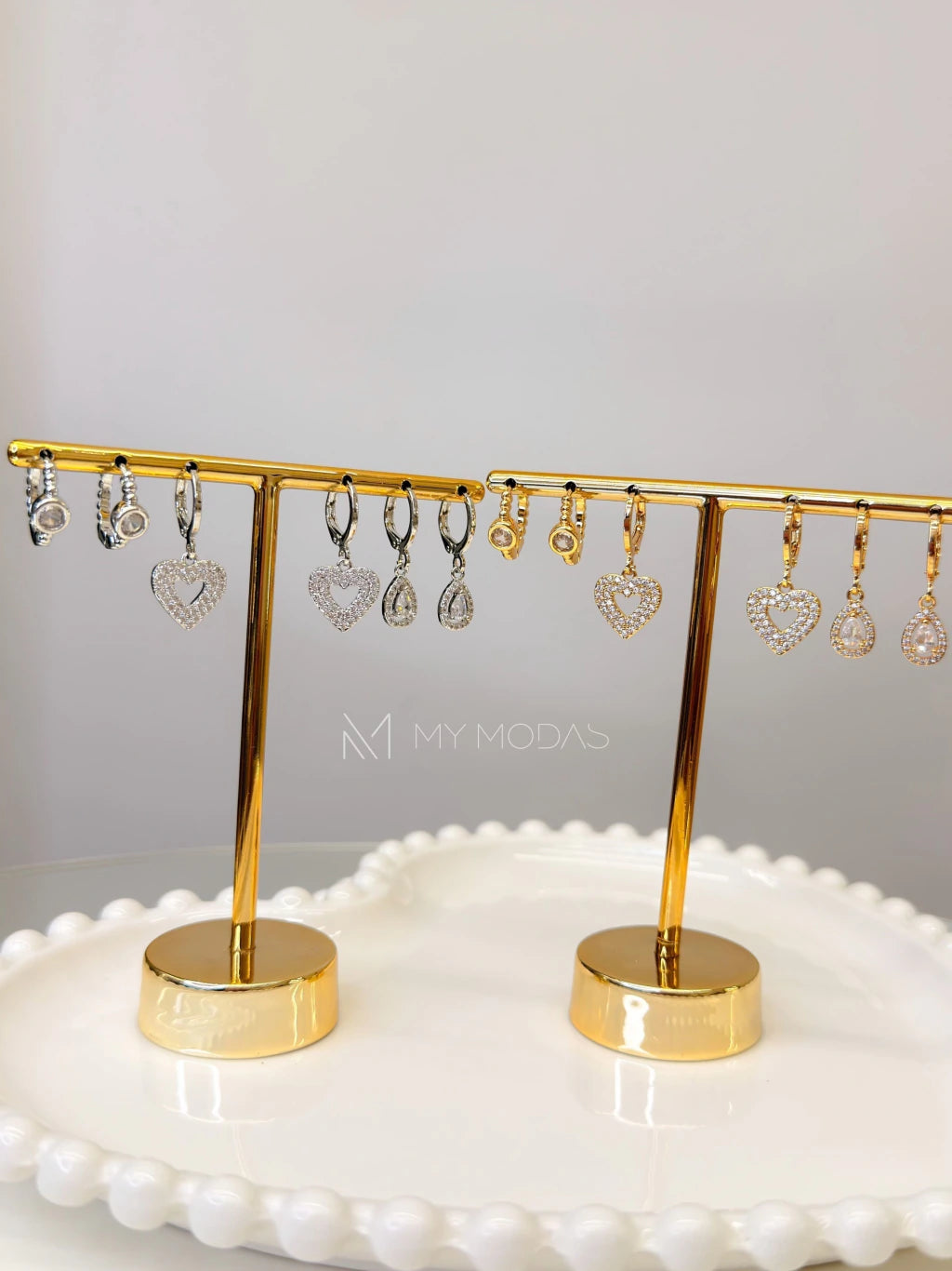 Conjunto 3 brincos lovers