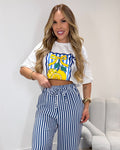 Camisetão Lucia Limão Azul 136029