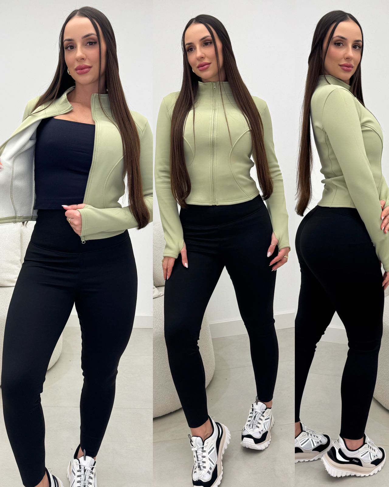 Jaqueta Fitness Francieli Verde 133909