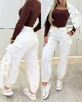 Calça Jeans Colombo Creme 96758