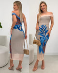 Vestido Tule Sophie Bege 122743