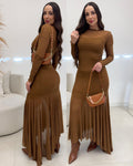 Vestido Sirlei Bege Escuro 134801