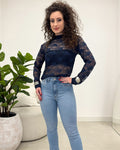 Blusa Renda Nadia Azul 133431