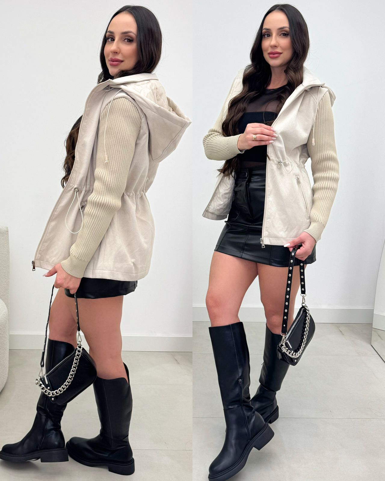 Parka Yasmim Caqui 133564