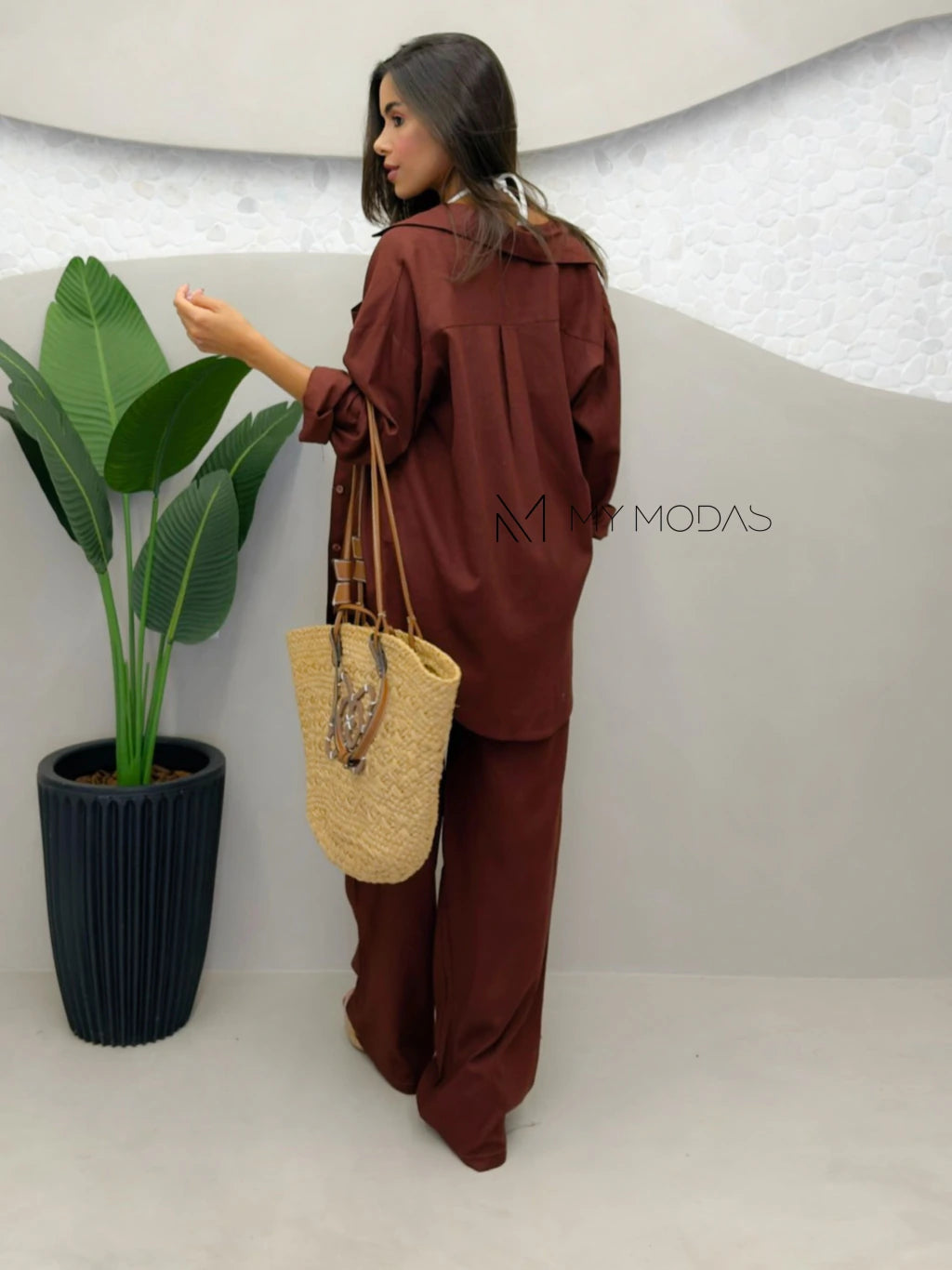 Conjunto camisa e calça linho