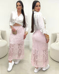 Saia Tricô Kaliane Rosa 109944