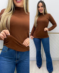 Blusa Básica Luciane Marrom 134233