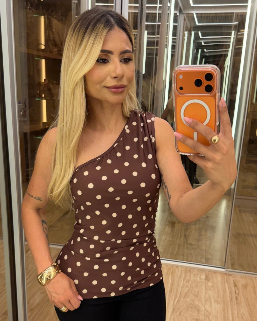 Blusa poá nula manga