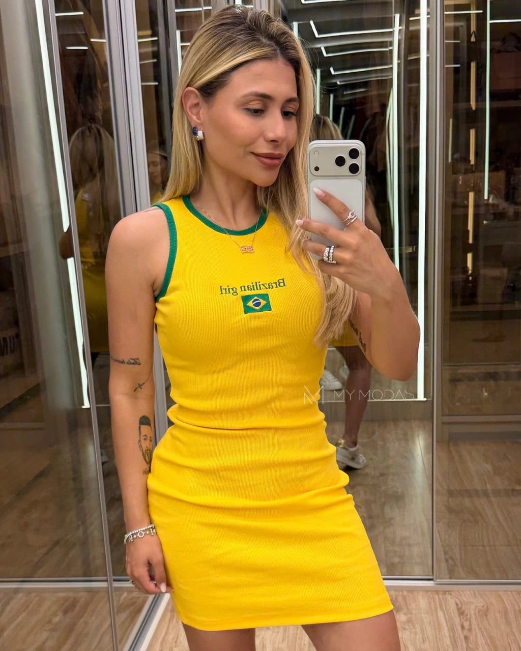 Vestido Brasil nadador
