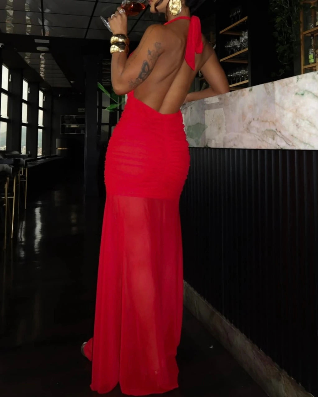 Vestido longo comemory