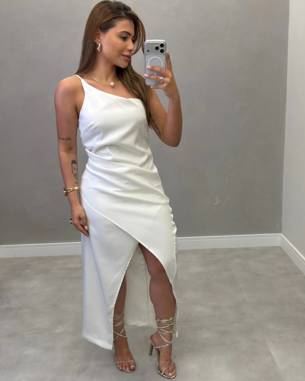 Vestido Mídi Alfaiataria